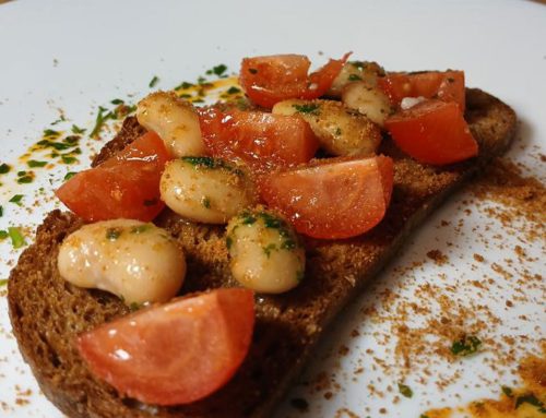 Bruschetta di Altamura Multicereali® con fagioli